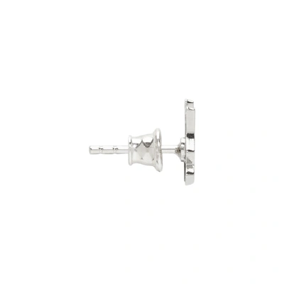 Shop Misbhv Silver M Stud Earrings