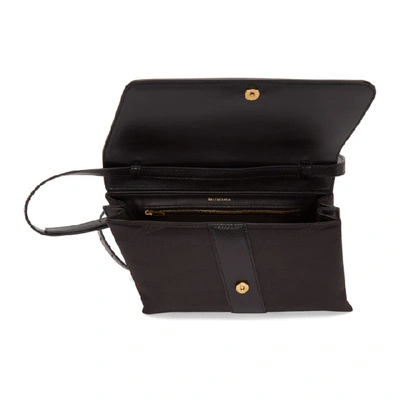 Shop Balenciaga Black Monogram Shift Wallet Bag In 1000 Blk