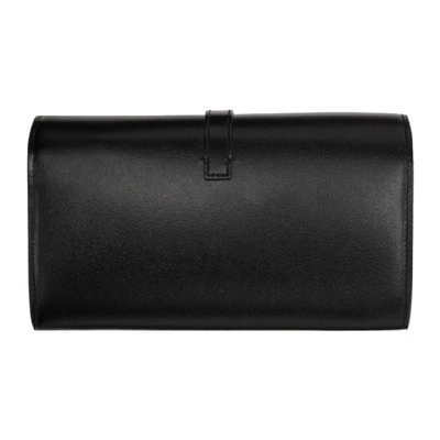 Shop Saint Laurent Black Large Sulpice Wallet In 1000 Black