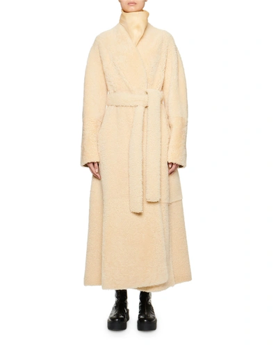 Shop The Row Tanilo Lamb Fur Coat In Sand