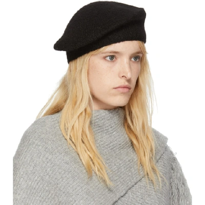 Shop Lauren Manoogian Ssense Exclusive Black Alpaca Beret