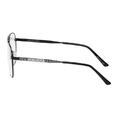 Balenciaga Eyewear Square Glasses - Black In 001 Shinyb