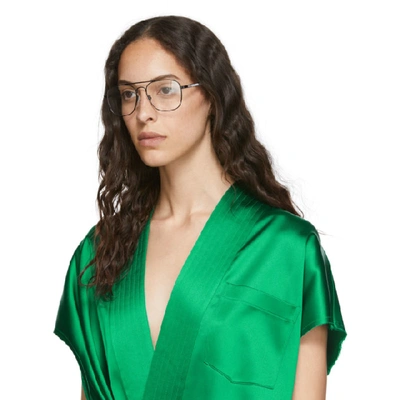Balenciaga Eyewear Square Glasses - Black In 001 Shinyb