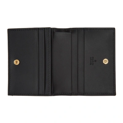 Gucci Card Case GG Supreme Bee Print Black/Beige in Canvas Leather - GB