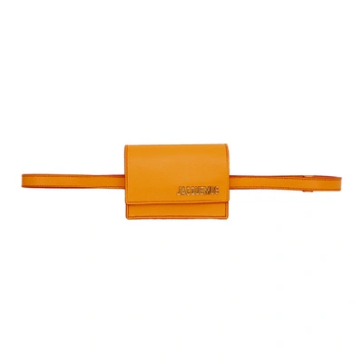 Shop Jacquemus Orange La Ceinture Bello Pouch