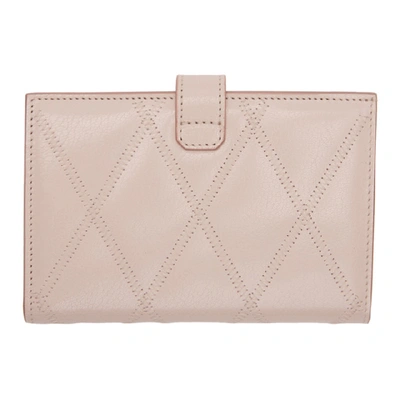 Shop Givenchy Pink Gv3 Diamond Wallet In 680 Pale