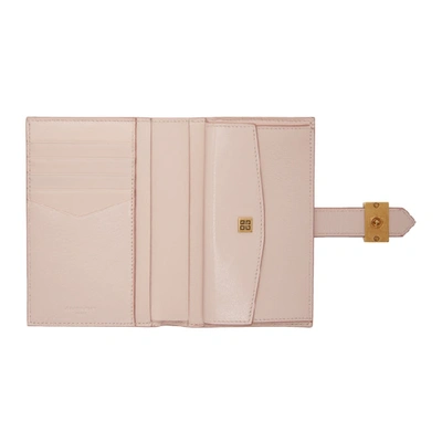 Shop Givenchy Pink Gv3 Diamond Wallet In 680 Pale