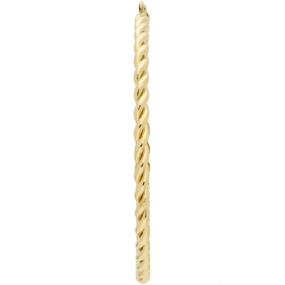 Shop Jw Anderson Gold Extra Large Twisted Earrings In 220 Gold
