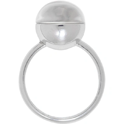 Shop Avgvst Jewelry Silver Medium Lollipop Ring In Rock Crysta
