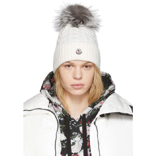 moncler cable knit beanie