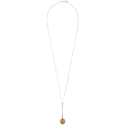 Shop Avgvst Jewelry Orange Lollipop Necklace In Citrine