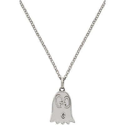 Shop Gucci Silver Ghost Necklace