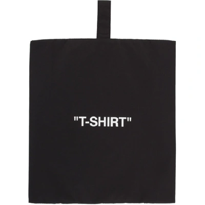 Shop Off-white Black & White 't-shirt' Pouch In Black/white