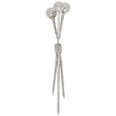 Shop Alan Crocetti Silver 3 Pin Single Earring