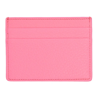Shop Balenciaga Pink Everyday Card Holder In 5610 Pink
