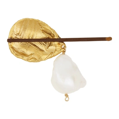 Shop Alighieri Gold Pearl Apollos Dance Hair Slide