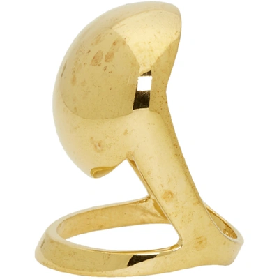 Shop Alan Crocetti Gold Armadillo Joint Ring
