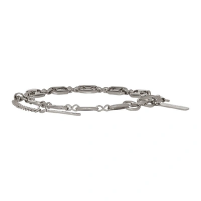 Shop Justine Clenquet Silver Jerry Chain Bracelet