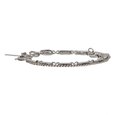 Shop Justine Clenquet Silver Jerry Chain Bracelet
