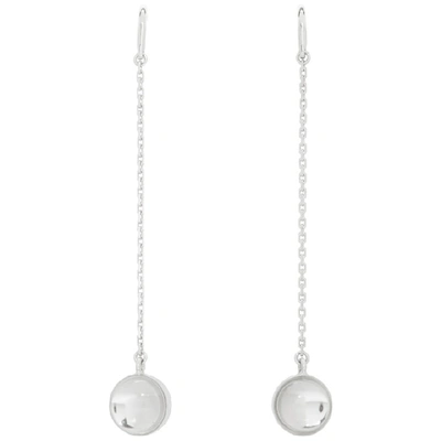 Shop Avgvst Jewelry Silver Blob Earrings In Rock Crysta