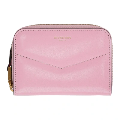 Shop Givenchy Pink Edge Card Case Wallet In 671 Pink