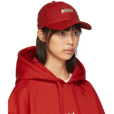 Shop Ader Error Red Arrow Mesh Cap In Sc45 Red