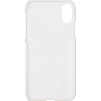 Shop Raf Simons White Nomophobic Iphone X Case In 00010 White