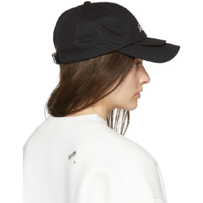 Shop Ader Error Ssense Exclusive Black Ascc Double Brim Cap In Blck Black