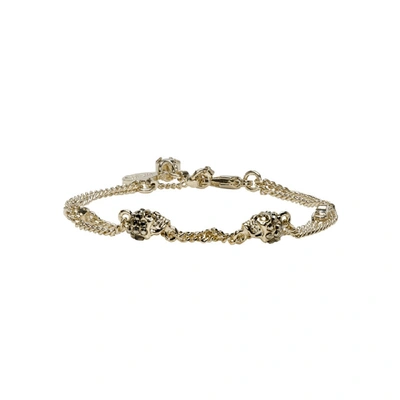 Shop Alexander Mcqueen Gold Multi Chain Bracelet In 7285 0953