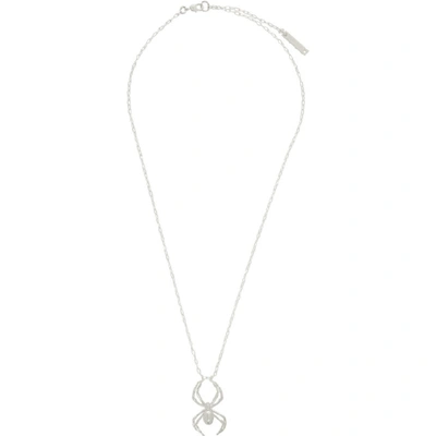 Shop Ambush Silver Spider Charm Necklace