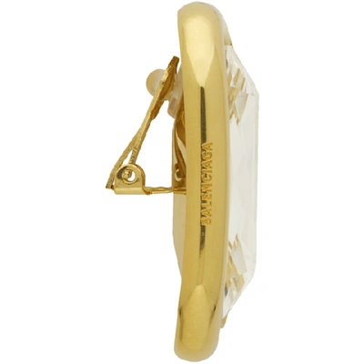 Shop Balenciaga Gold Xl Dallas Earrings In 0705 Gold