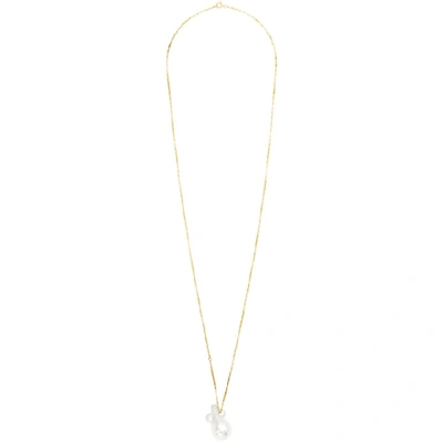 Shop Alighieri Gold And Transparent The Spellbinding Tear Catcher Necklace