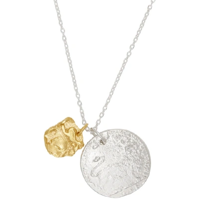 Shop Alighieri Silver And Gold La Collisione Necklace