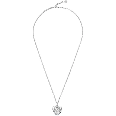 Shop Gucci Silver 'blind For Love' Necklace