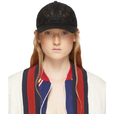 Gucci Rare Sherry Web Monogram GG Baseball Cap Hat 855439