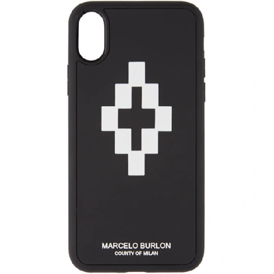 MARCELO BURLON COUNTY OF MILAN 黑色 AND 白色 3D IPHONE X 手机壳