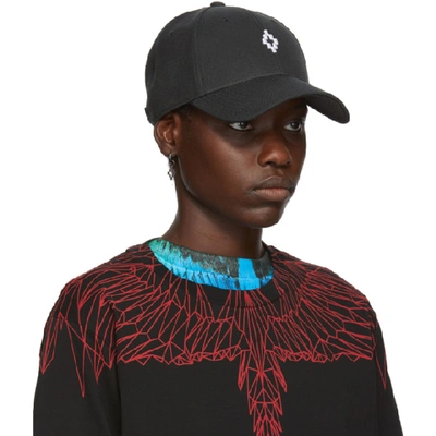 Shop Marcelo Burlon County Of Milan Black Starter Edition Cross Cap