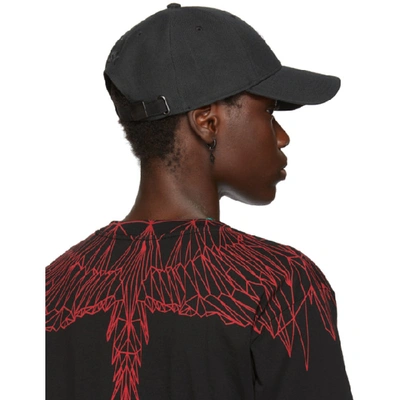 Shop Marcelo Burlon County Of Milan Black Starter Edition Cross Cap