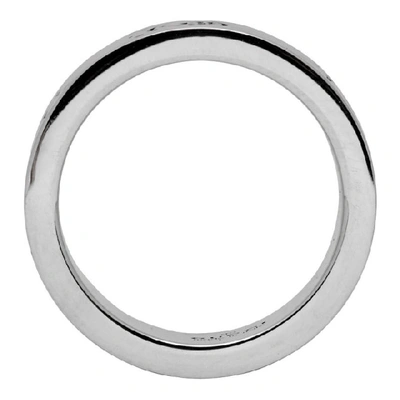 Shop Gucci Silver Large Ghost Ring