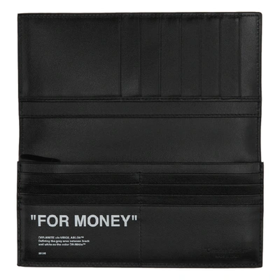 Shop Off-white Black Quote Yen Wallet In Black/white