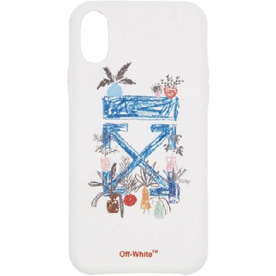 Shop Off-white White Arrows Iphone X Case In White Blue