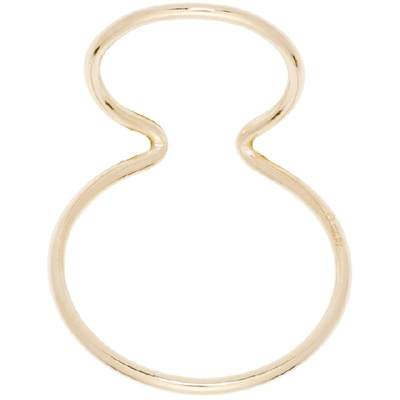 Shop Saskia Diez Gold Wire Double Ear Cuff