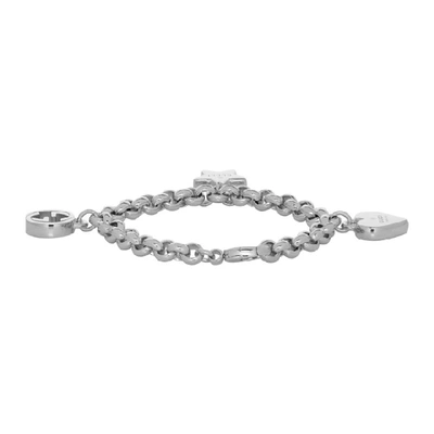 Shop Gucci Silver Charms Bracelet