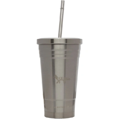 Shop Maison Kitsuné Silver Ader Error Edition Reusable Cup In Si Silver