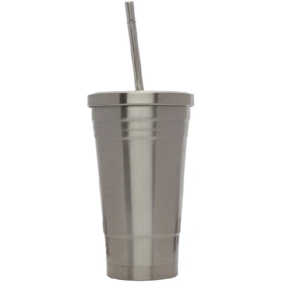 Shop Maison Kitsuné Silver Ader Error Edition Reusable Cup In Si Silver