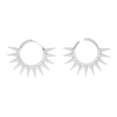 Shop Alan Crocetti Silver Loophole Spur Earrings