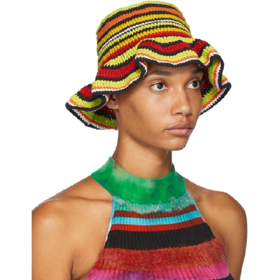 Shop Agr Ssense Exclusive Multicolor Crochet Bucket Hat