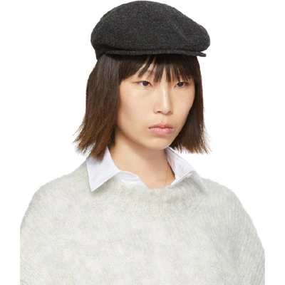 Shop Isabel Marant Grey Gabor Cap In 02an Anthra