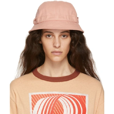 Shop Acne Studios Pink Bla Konst Alvy Bucket Hat In Dusty Pink