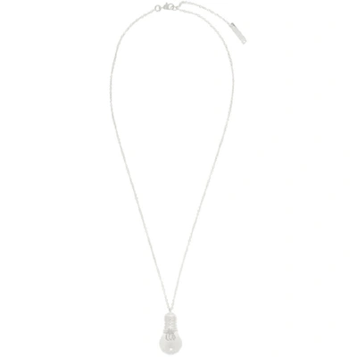 Shop Ambush Silver Light Bulb Charm Necklace